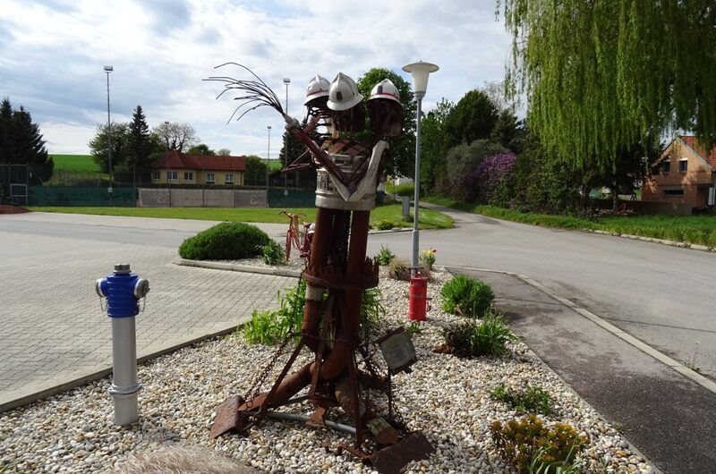 Feuerwehr Skulptur